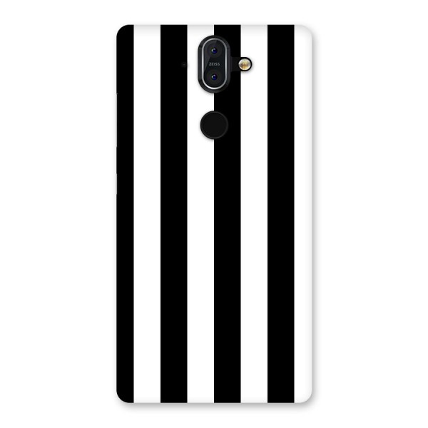 Lavish Black Stripes Back Case for Nokia 8 Sirocco