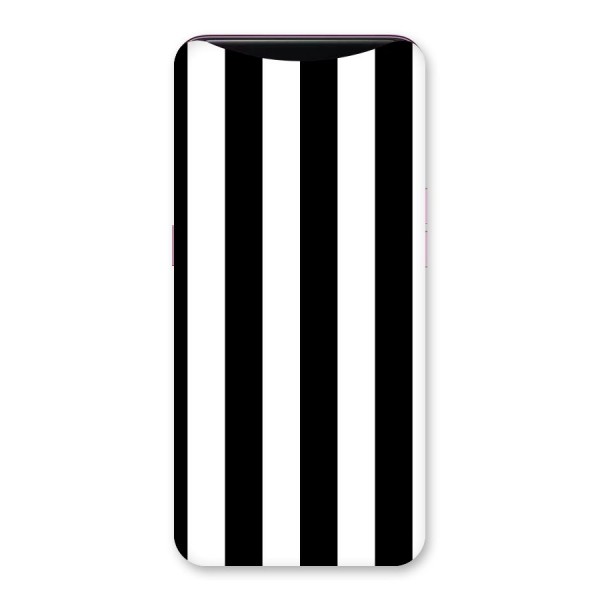 Lavish Black Stripes Back Case for Oppo Find X