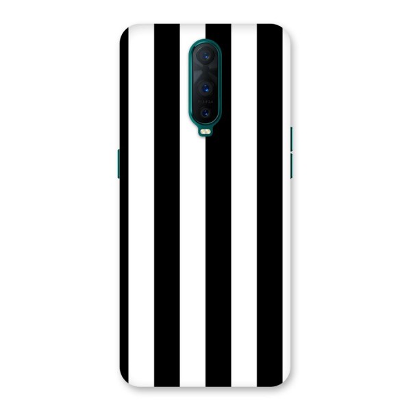 Lavish Black Stripes Back Case for Oppo R17 Pro