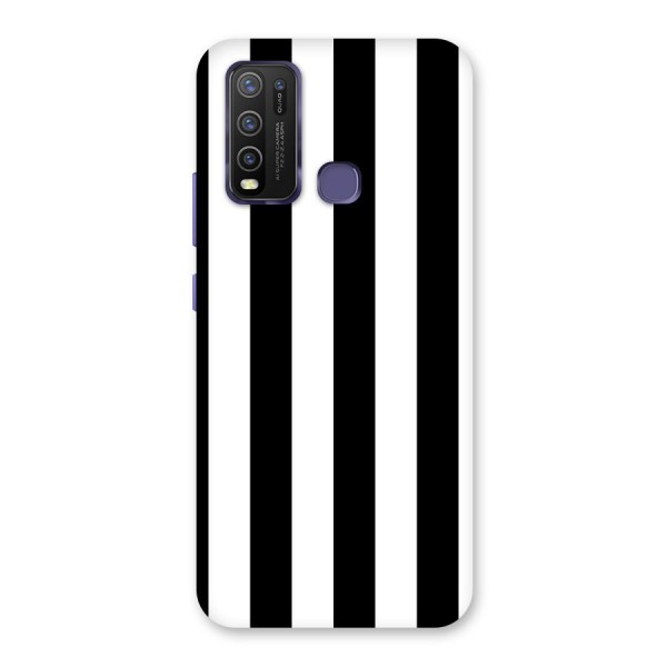 Lavish Black Stripes Back Case for Vivo Y30