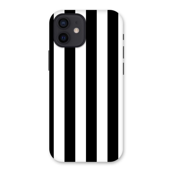 Lavish Black Stripes Back Case for iPhone 12