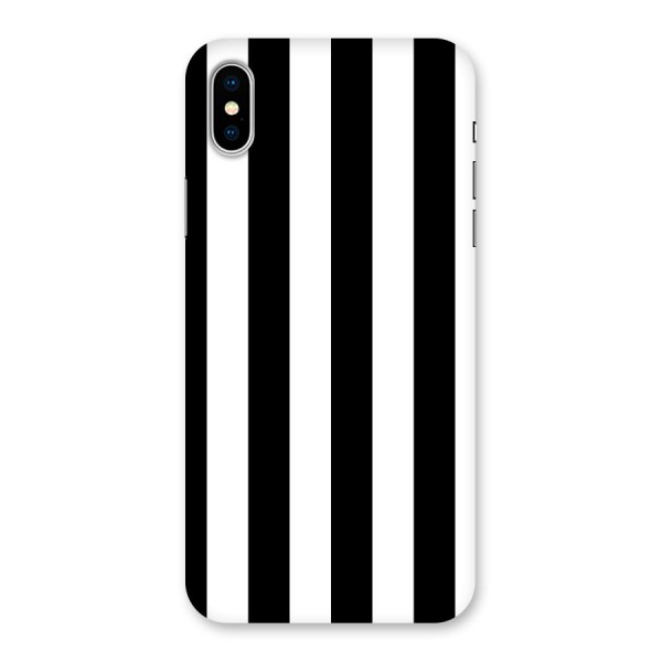 Lavish Black Stripes Back Case for iPhone XS