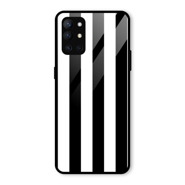 Lavish Black Stripes Glass Back Case for OnePlus 9R