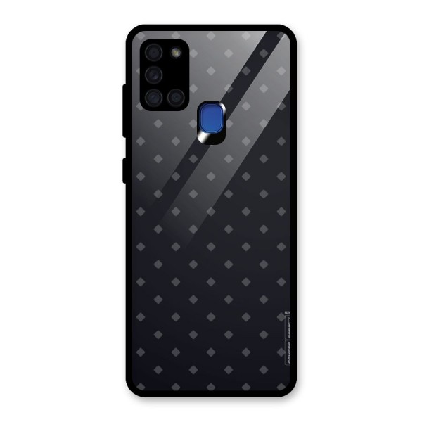 Lavish Diamond Pattern Glass Back Case for Galaxy A21s