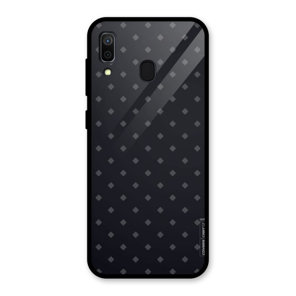 Lavish Diamond Pattern Glass Back Case for Galaxy A30