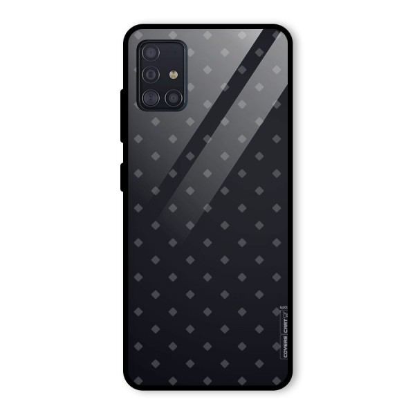 Lavish Diamond Pattern Glass Back Case for Galaxy A51