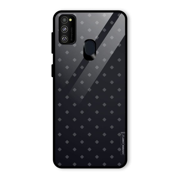 Lavish Diamond Pattern Glass Back Case for Galaxy M21