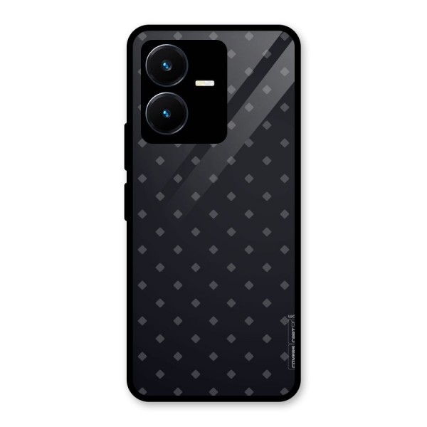 Lavish Diamond Pattern Glass Back Case for Vivo Y22