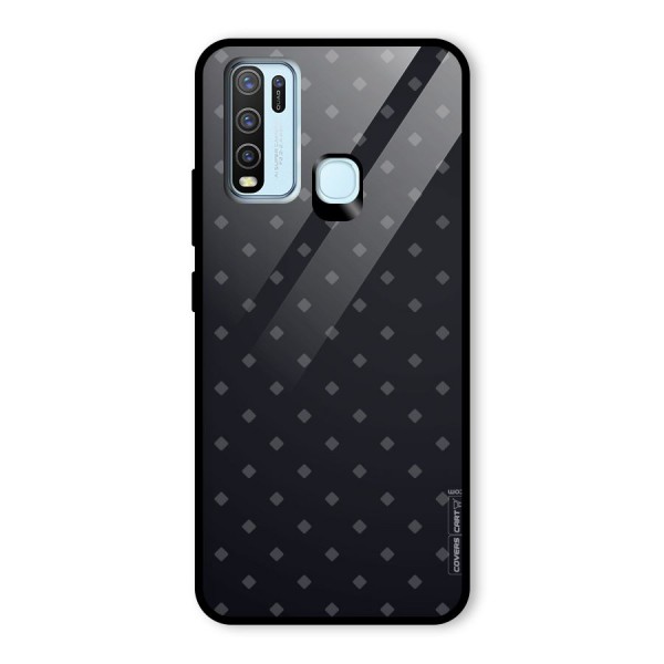 Lavish Diamond Pattern Glass Back Case for Vivo Y30