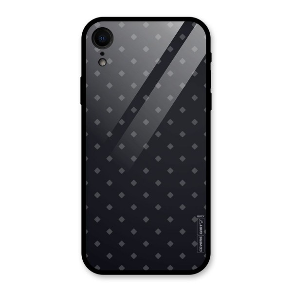 Lavish Diamond Pattern Glass Back Case for XR