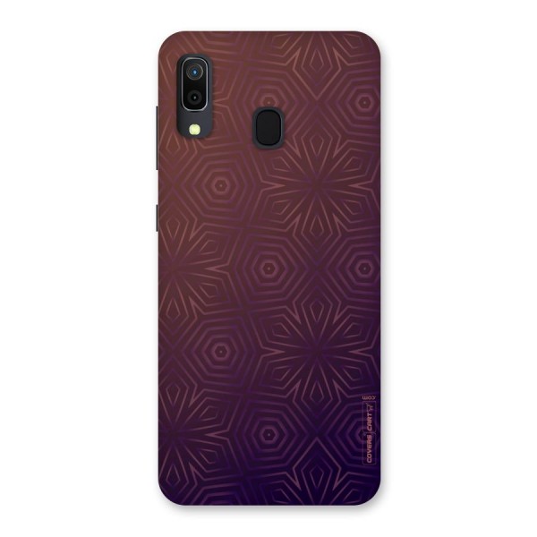 Lavish Purple Pattern Back Case for Galaxy A20