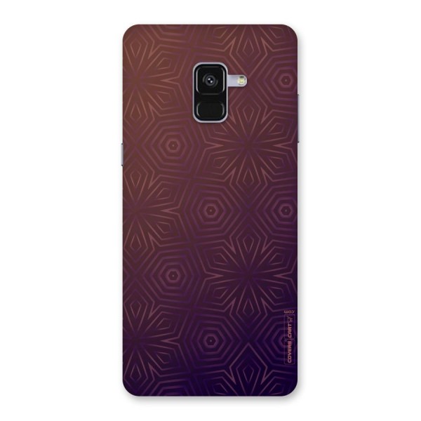 Lavish Purple Pattern Back Case for Galaxy A8 Plus