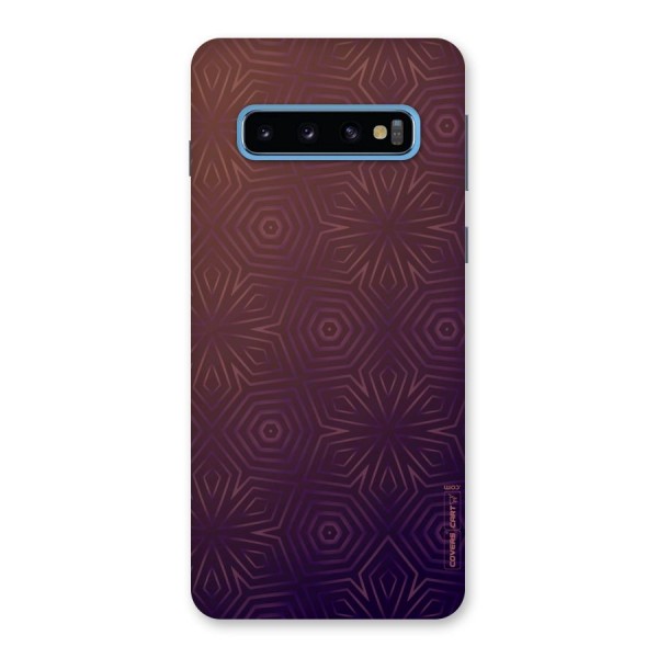 Lavish Purple Pattern Back Case for Galaxy S10