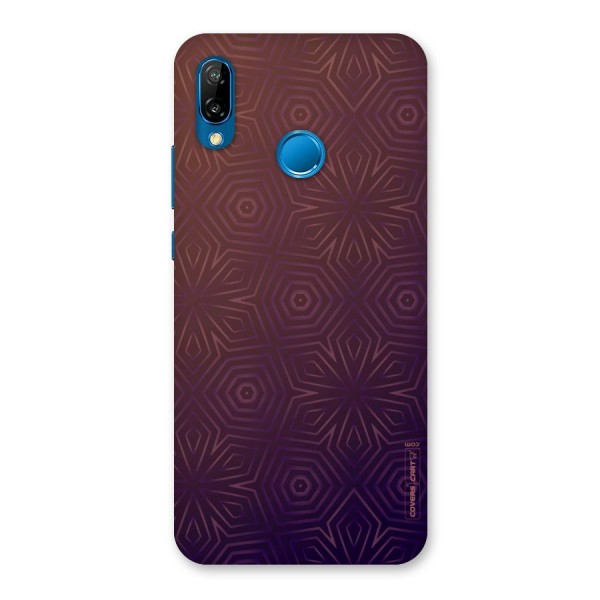 Lavish Purple Pattern Back Case for Huawei P20 Lite