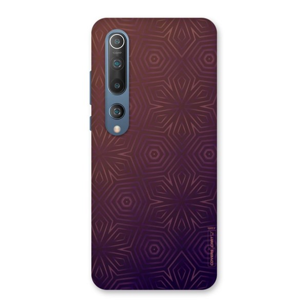 Lavish Purple Pattern Back Case for Mi 10