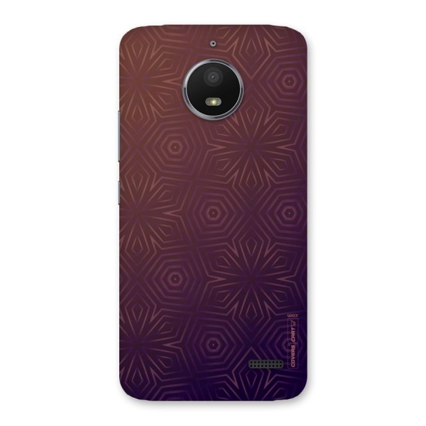 Lavish Purple Pattern Back Case for Moto E4