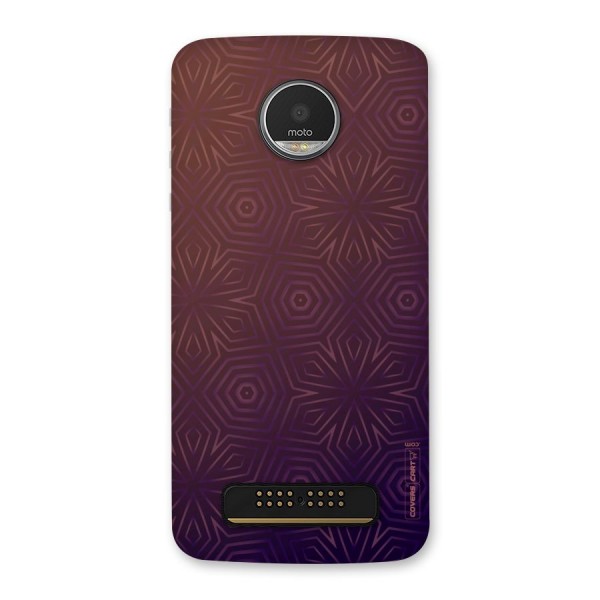 Lavish Purple Pattern Back Case for Moto Z Play