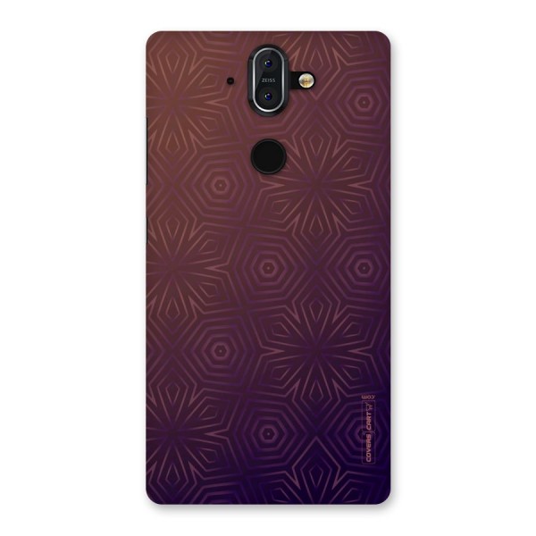 Lavish Purple Pattern Back Case for Nokia 8 Sirocco