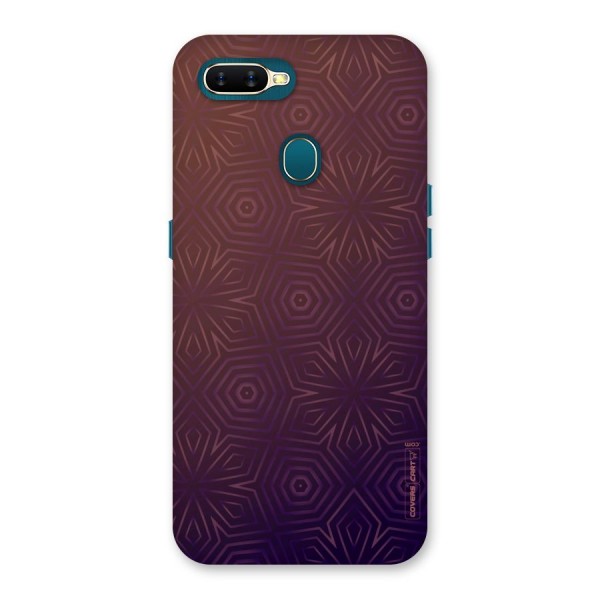 Lavish Purple Pattern Back Case for Oppo A12