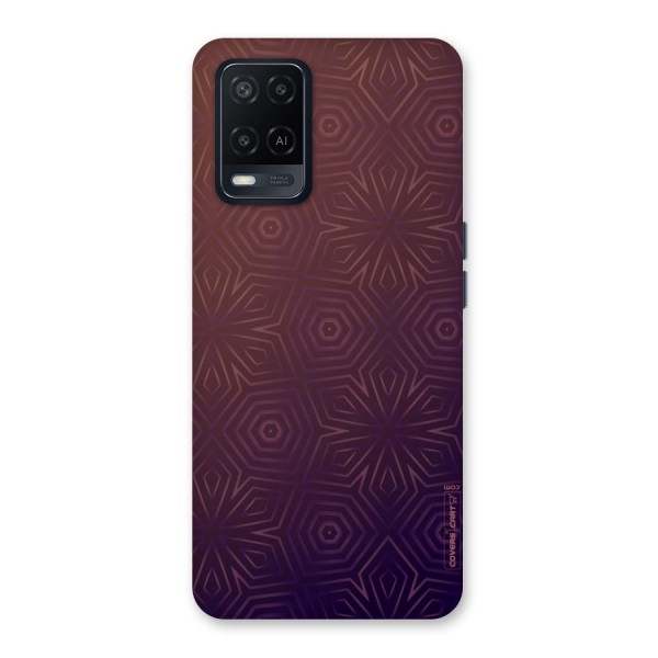 Lavish Purple Pattern Back Case for Oppo A54