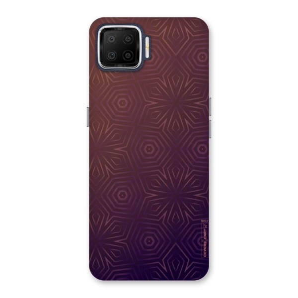 Lavish Purple Pattern Back Case for Oppo F17