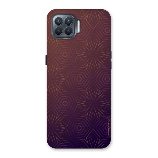 Lavish Purple Pattern Back Case for Oppo F17 Pro