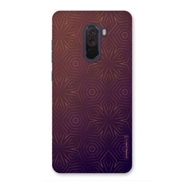 Lavish Purple Pattern Back Case for Poco F1