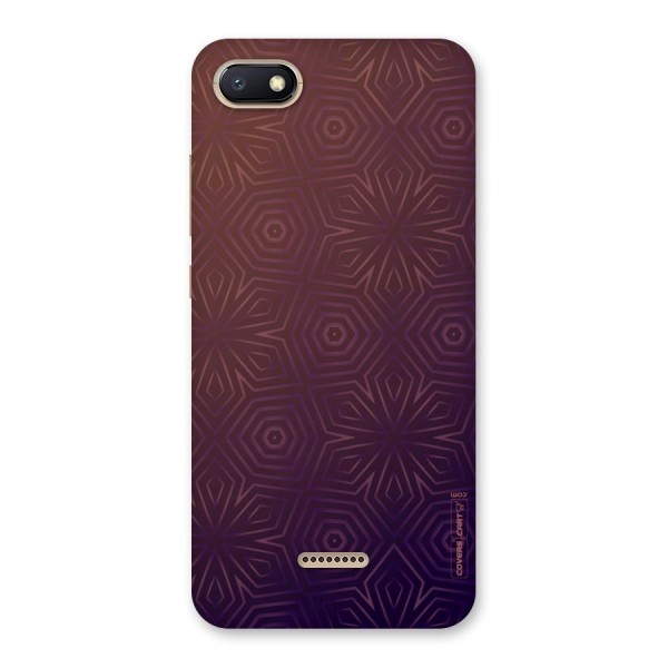 Lavish Purple Pattern Back Case for Redmi 6A