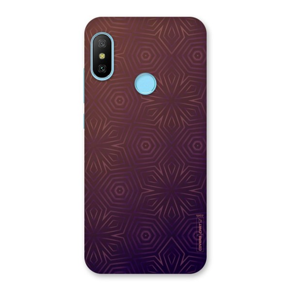 Lavish Purple Pattern Back Case for Redmi 6 Pro