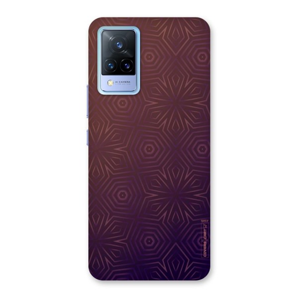 Lavish Purple Pattern Back Case for Vivo V21 5G