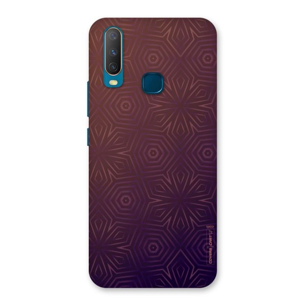 Lavish Purple Pattern Back Case for Vivo Y15