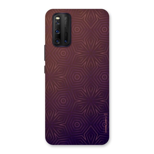 Lavish Purple Pattern Back Case for Vivo iQOO 3