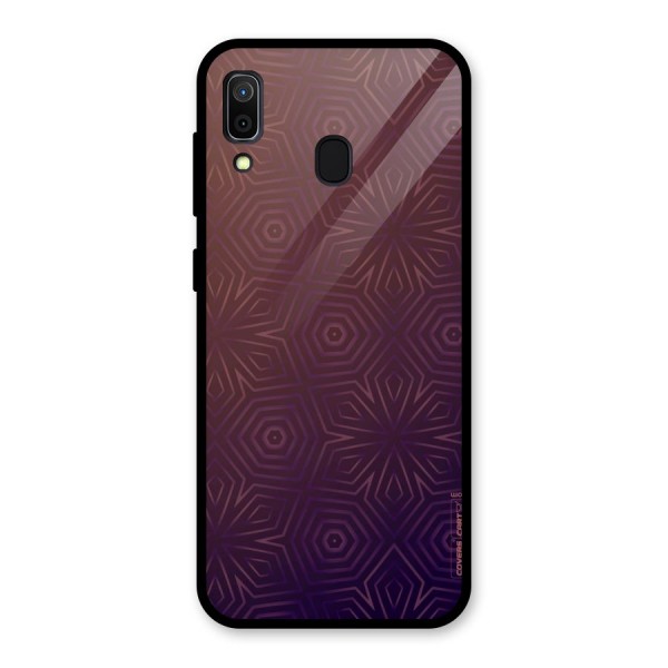 Lavish Purple Pattern Glass Back Case for Galaxy A30