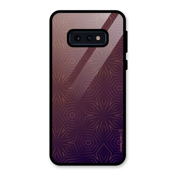 Lavish Purple Pattern Glass Back Case for Galaxy S10e