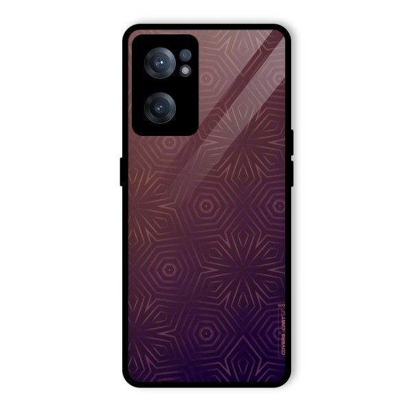 Lavish Purple Pattern Glass Back Case for OnePlus Nord CE 2 5G