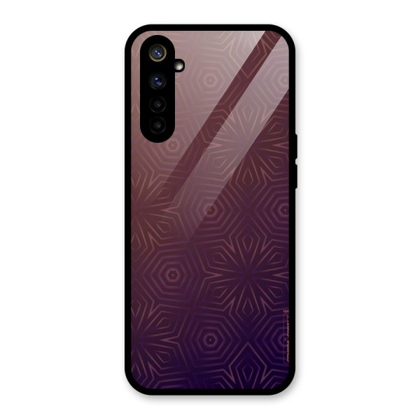 Lavish Purple Pattern Glass Back Case for Realme 6