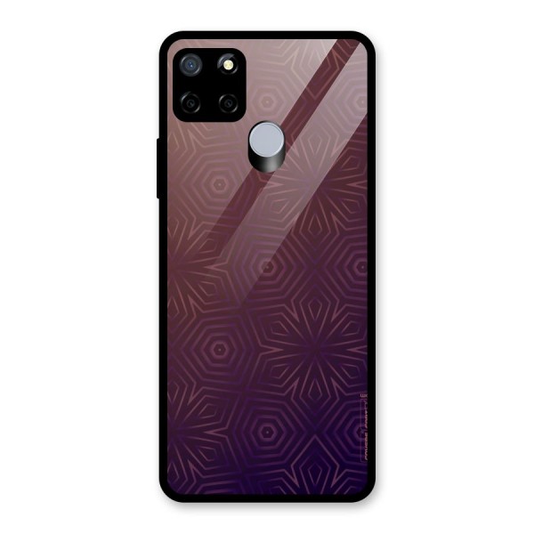 Lavish Purple Pattern Glass Back Case for Realme C15