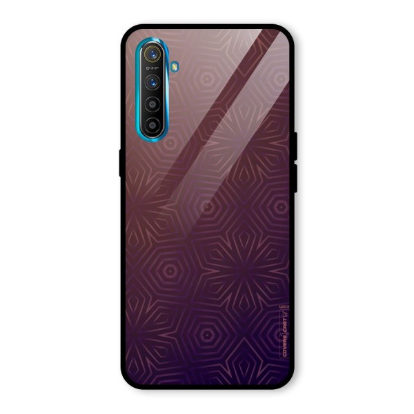 Lavish Purple Pattern Glass Back Case for Realme XT