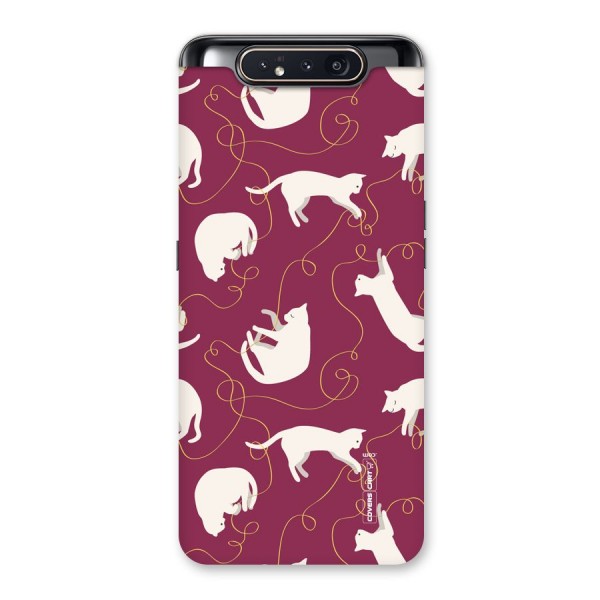 Lazy Kitty Back Case for Galaxy A80