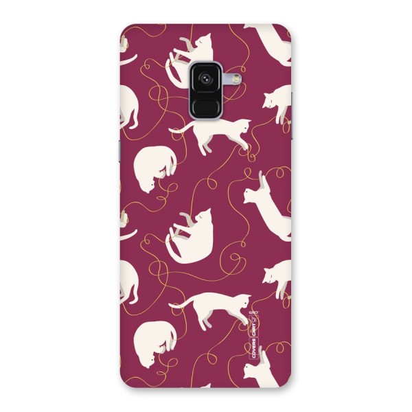 Lazy Kitty Back Case for Galaxy A8 Plus