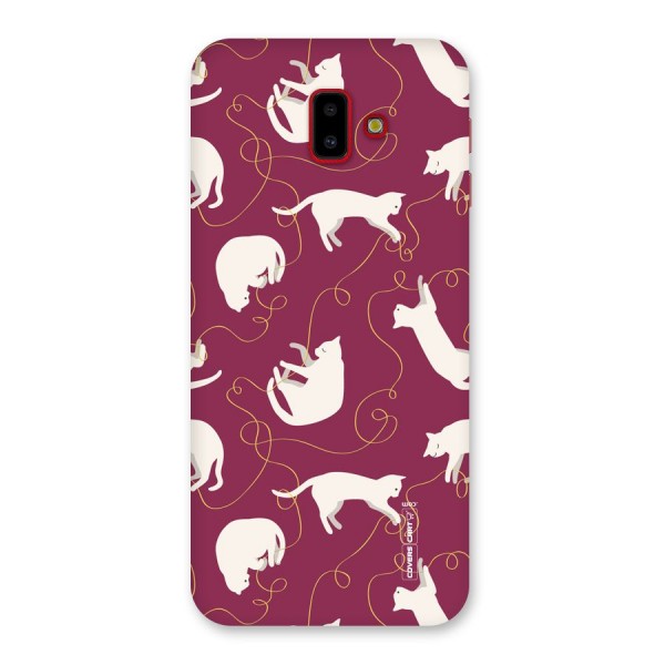 Lazy Kitty Back Case for Galaxy J6 Plus