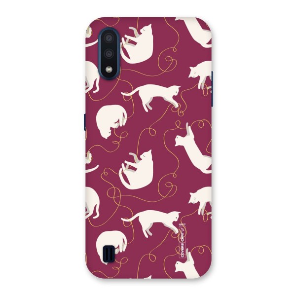 Lazy Kitty Back Case for Galaxy M01