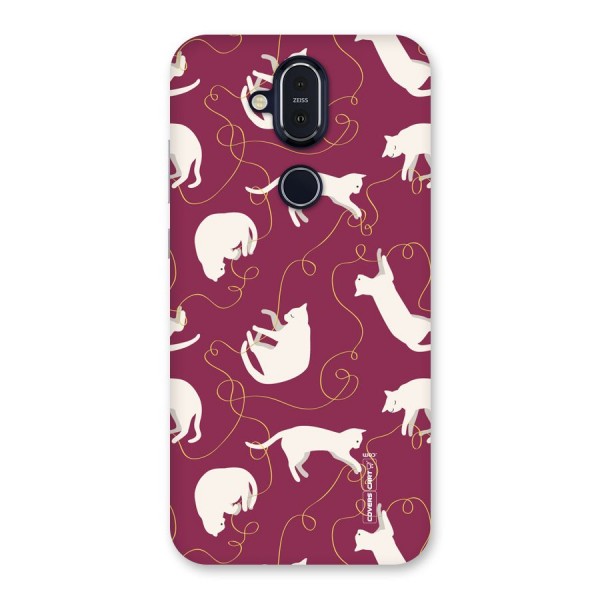 Lazy Kitty Back Case for Nokia 8.1