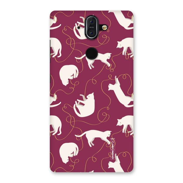 Lazy Kitty Back Case for Nokia 8 Sirocco