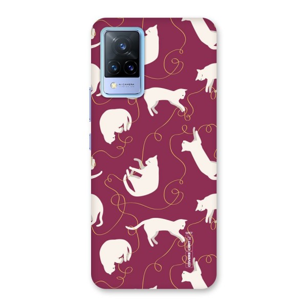 Lazy Kitty Back Case for Vivo V21 5G