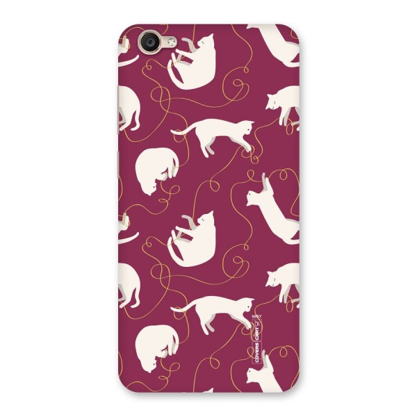 Lazy Kitty Back Case for Vivo Y55s