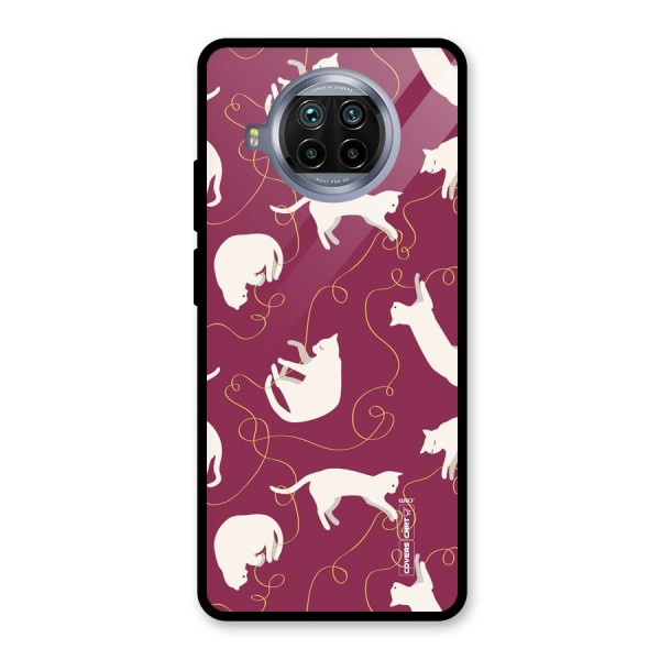 Lazy Kitty Glass Back Case for Mi 10i