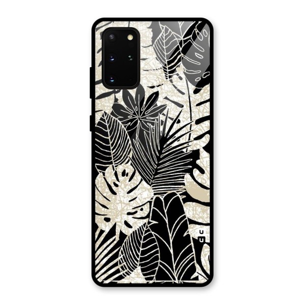 Leaf Pattern Glass Back Case for Galaxy S20 Plus