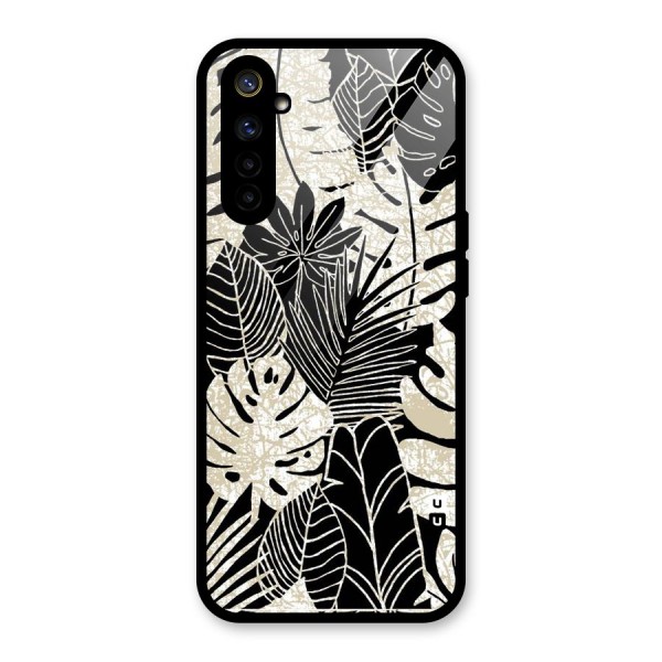 Leaf Pattern Glass Back Case for Realme 6