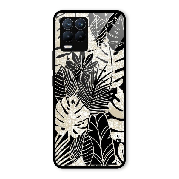 Leaf Pattern Glass Back Case for Realme 8 Pro